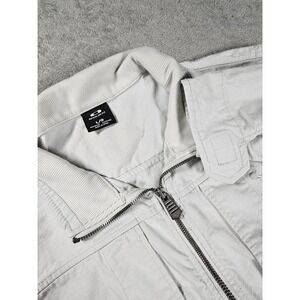 Oakley Light Gray Zip Up Utility Jacket Regular Fit Tactical Techwear Size L